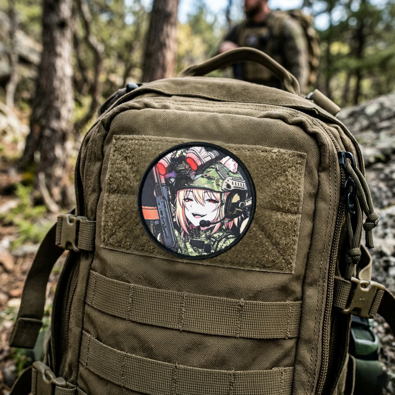 Parche táctico de anime con velcro para chaleco y mochila - imagen 5