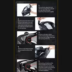 Máscara Táctica Facial Completa con Lente Antivaho para Paintball