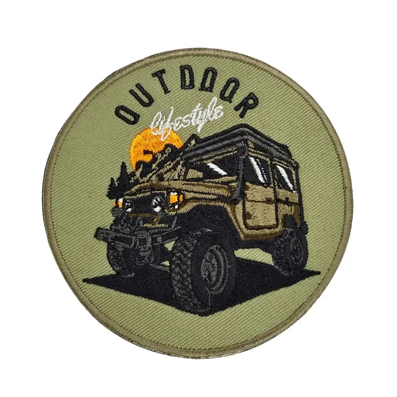 Parche bordado Cafe Racer – Insignia para mochila táctica - imagen 5