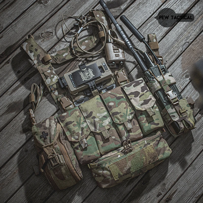 PEW Tactical GT Recce Rig – Chest Rig MOLLE para Airsoft