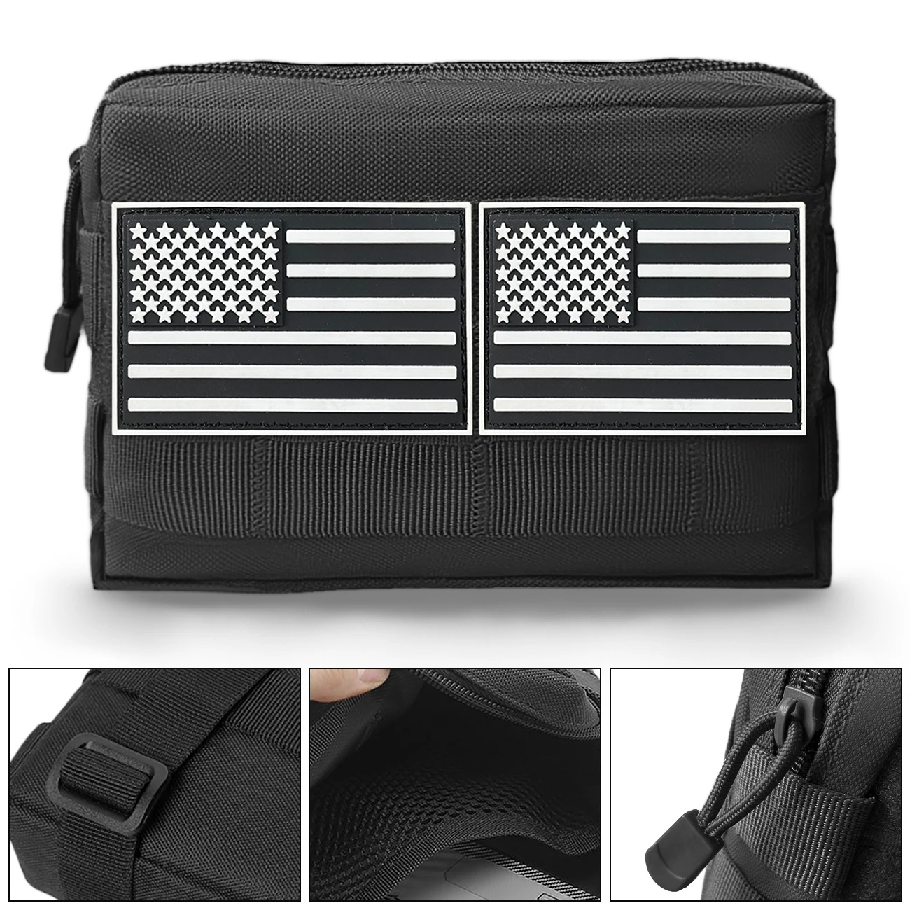 Bolsa MOLLE táctica compacta de acceso rápido para mochila y chaleco - imagen 5