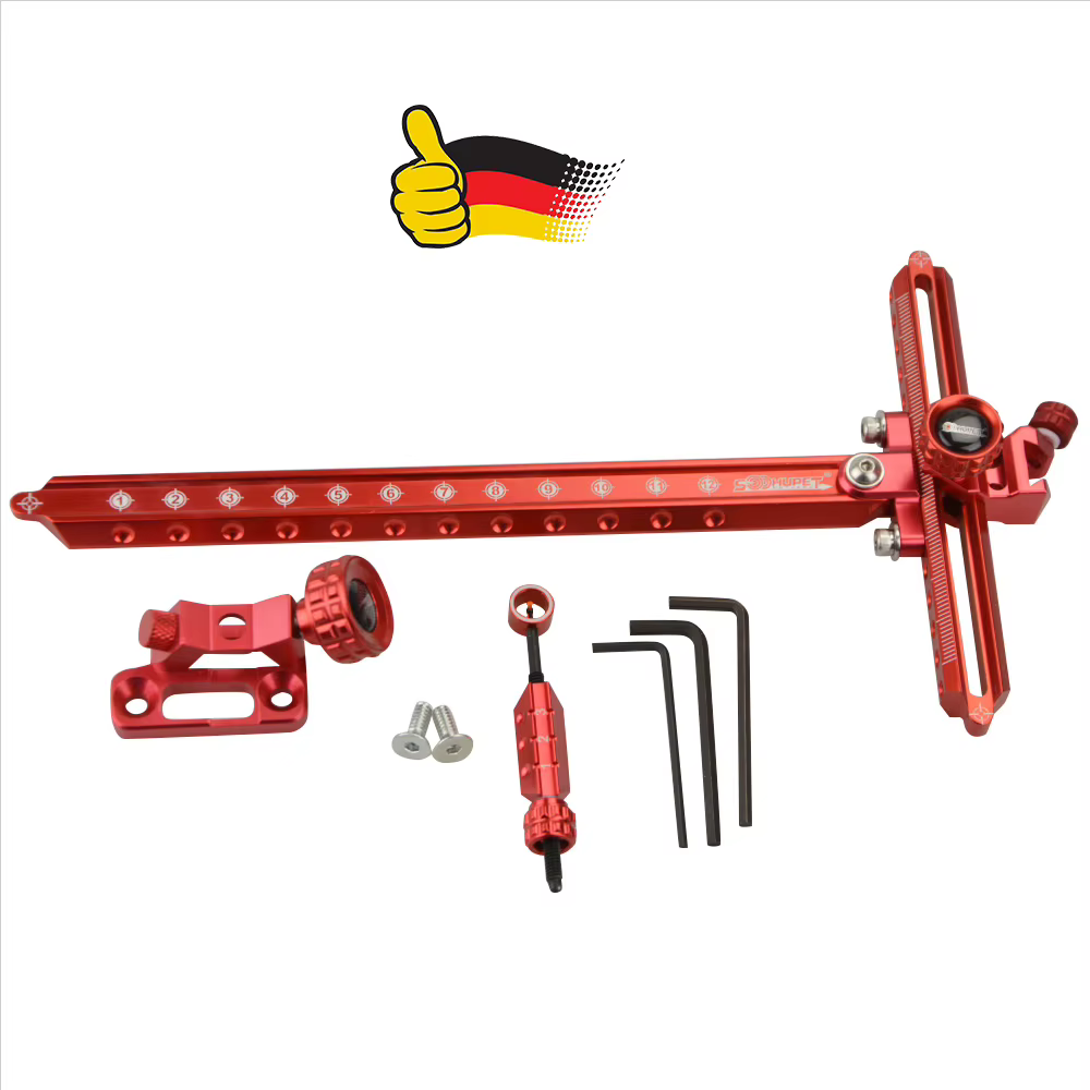 Mira para arco recurvo ajustable CNC de aluminio para caza y tiro