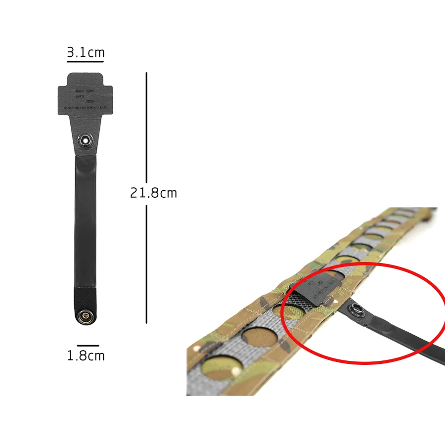 Cinturón táctico para caza con correa y anilla de suspensión - imagen 5