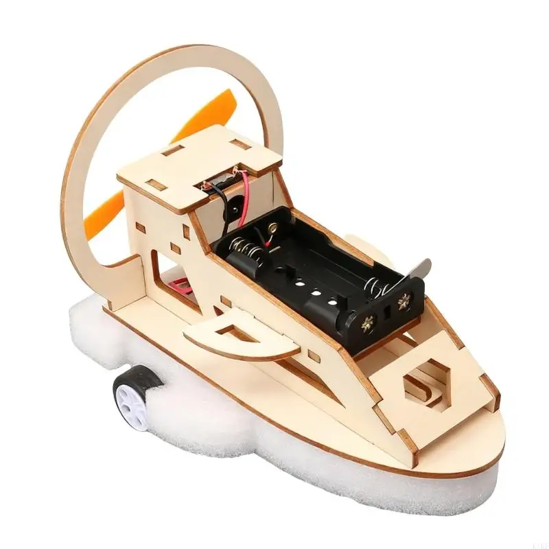 Vehículo anfibio eléctrico DIY de ciencia en madera para estudiar - imagen 2