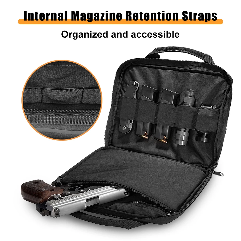 Bolsa táctica para pistola acolchada para campo de tiro - imagen 3