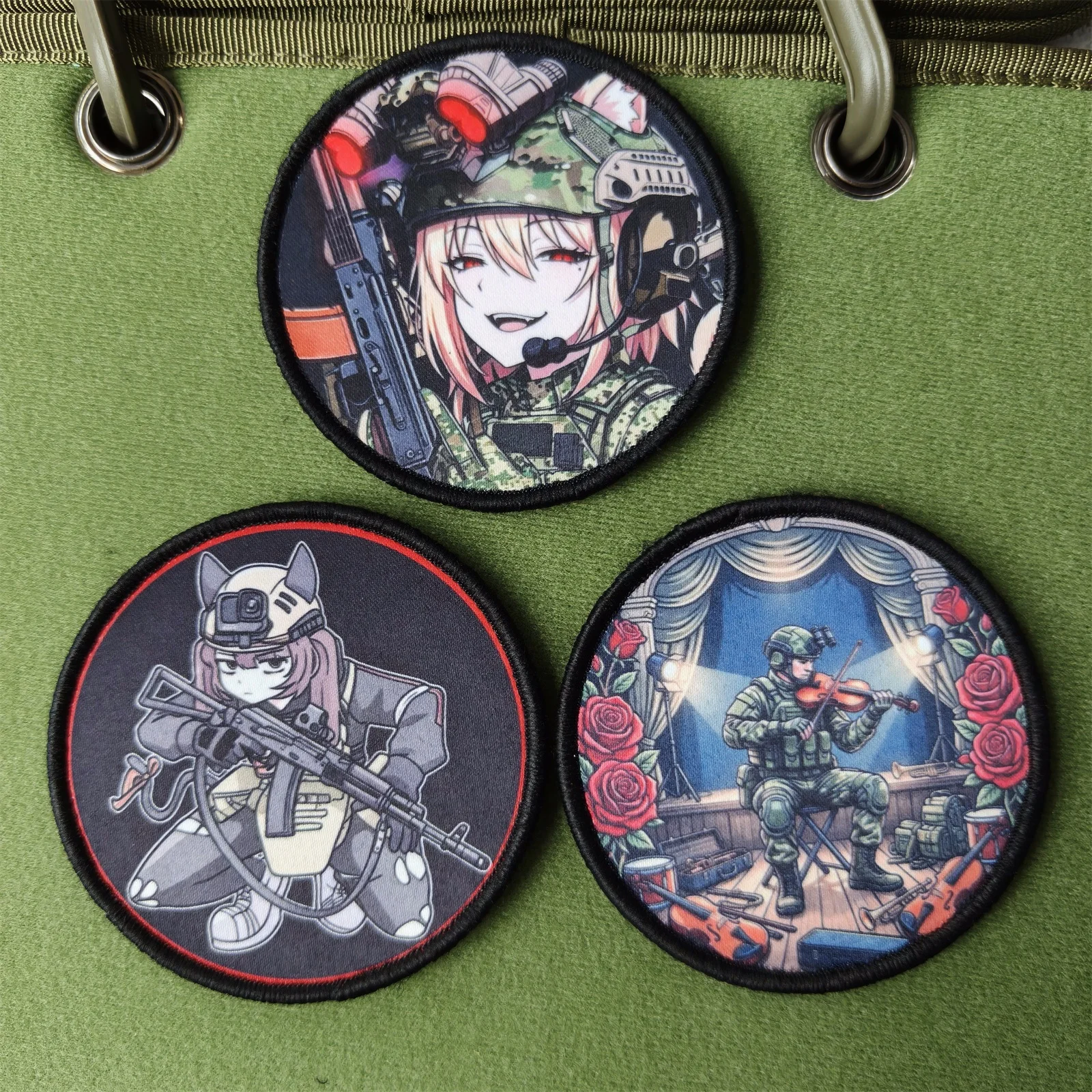 Parche táctico de moral anime con velcro para mochila y chaleco - imagen 5