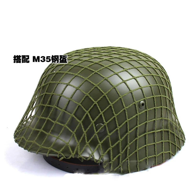 Detalle de la malla de algodón en la funda para casco táctico