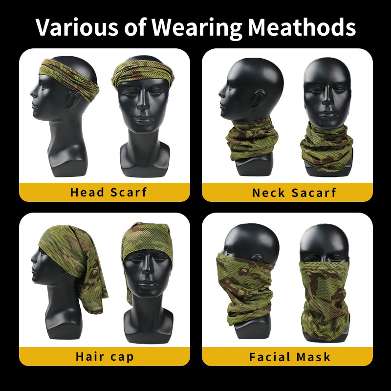 MCTP Tropic pañuelo táctico camuflaje con protección solar anti-viento - imagen 3