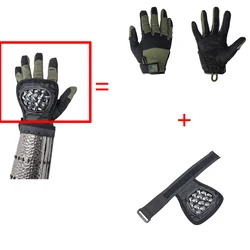 Protección táctica metálica antigolpes para el dorso de la mano