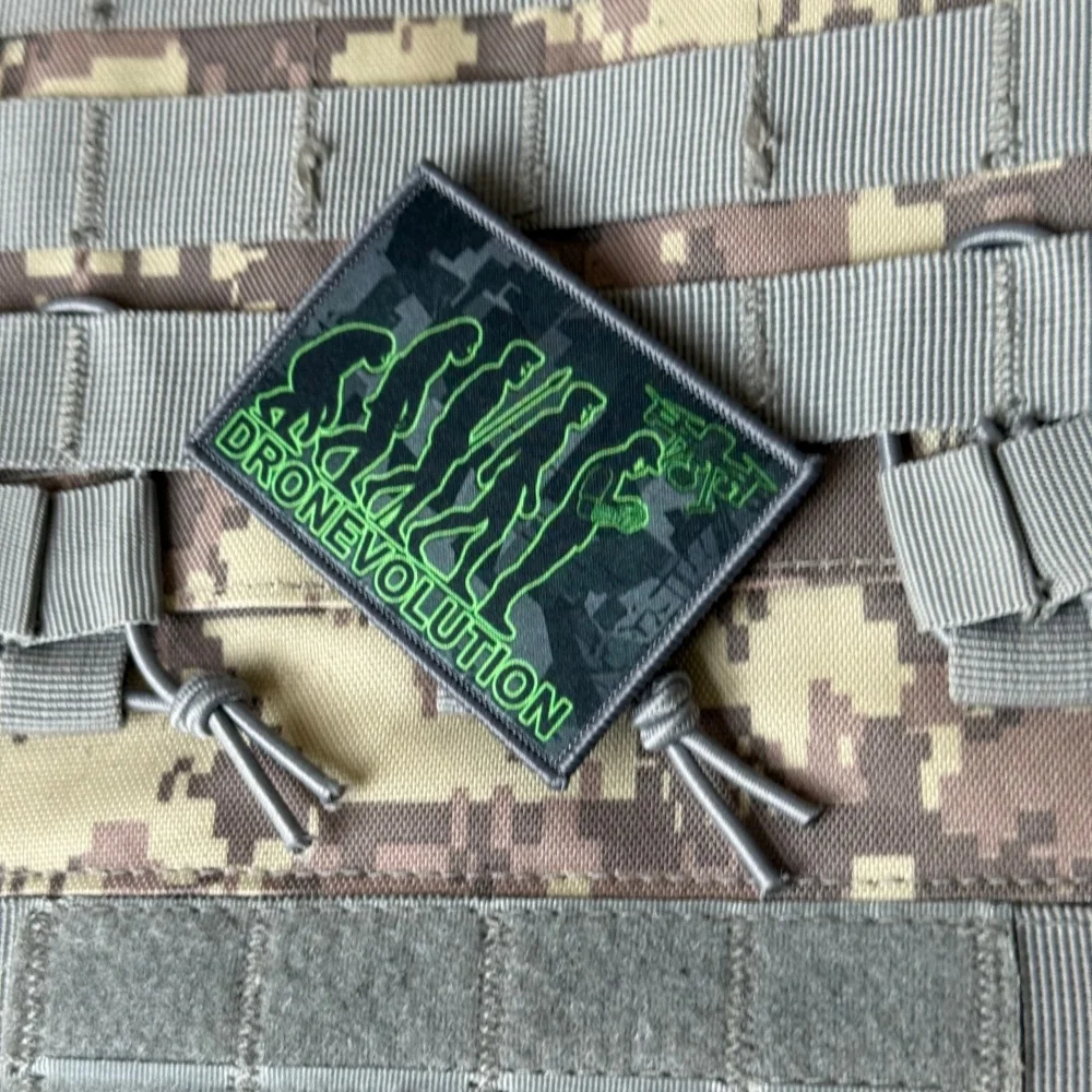 Parche táctico Dronevolution para moral en velcro, gancho y bucle - imagen 4