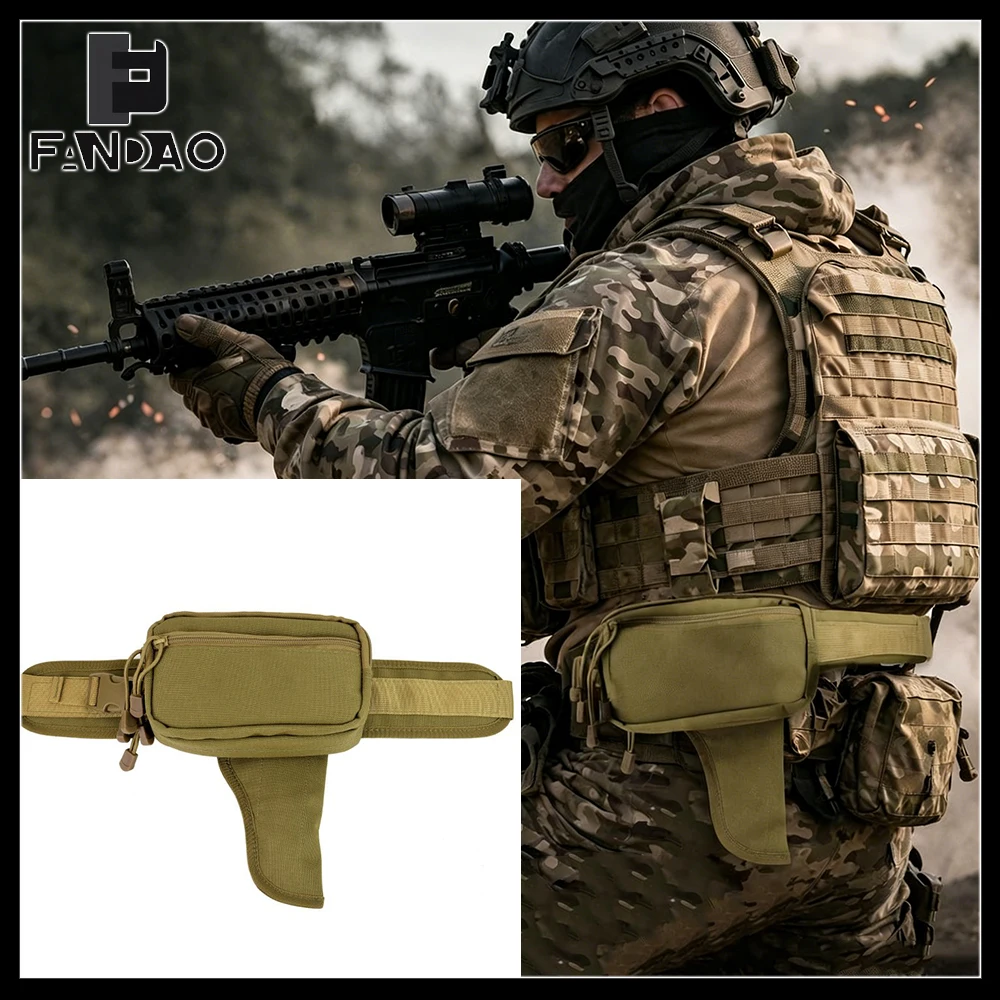 Riñonera táctica EDC con funda oculta para caza, camping y correr - imagen 2