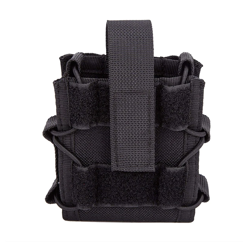 Funda táctica MOLLE para grilletes con liberación rápida parte abierta