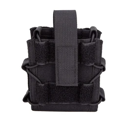 Funda táctica MOLLE para grilletes con liberación rápida parte abierta
