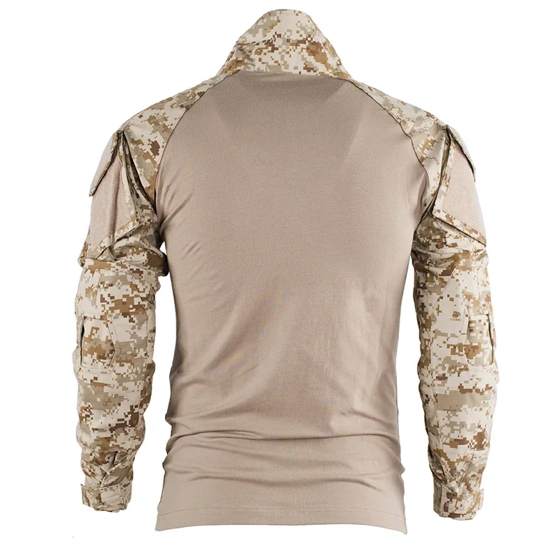 HAN WILD camisa de combate camuflaje manga larga algodón - imagen 5