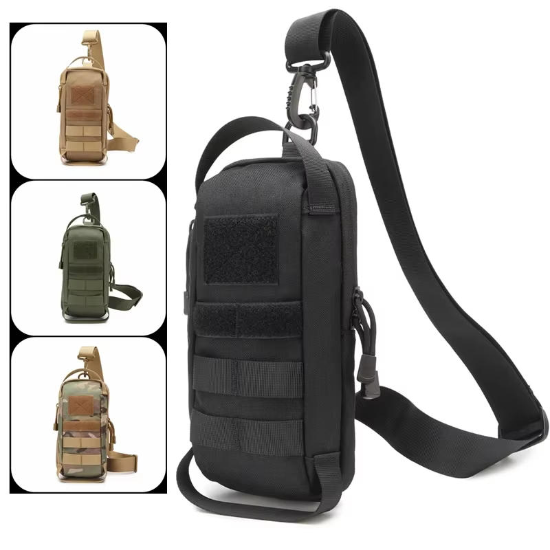 Bandolera táctica de hombro con compartimento oculto para pistola