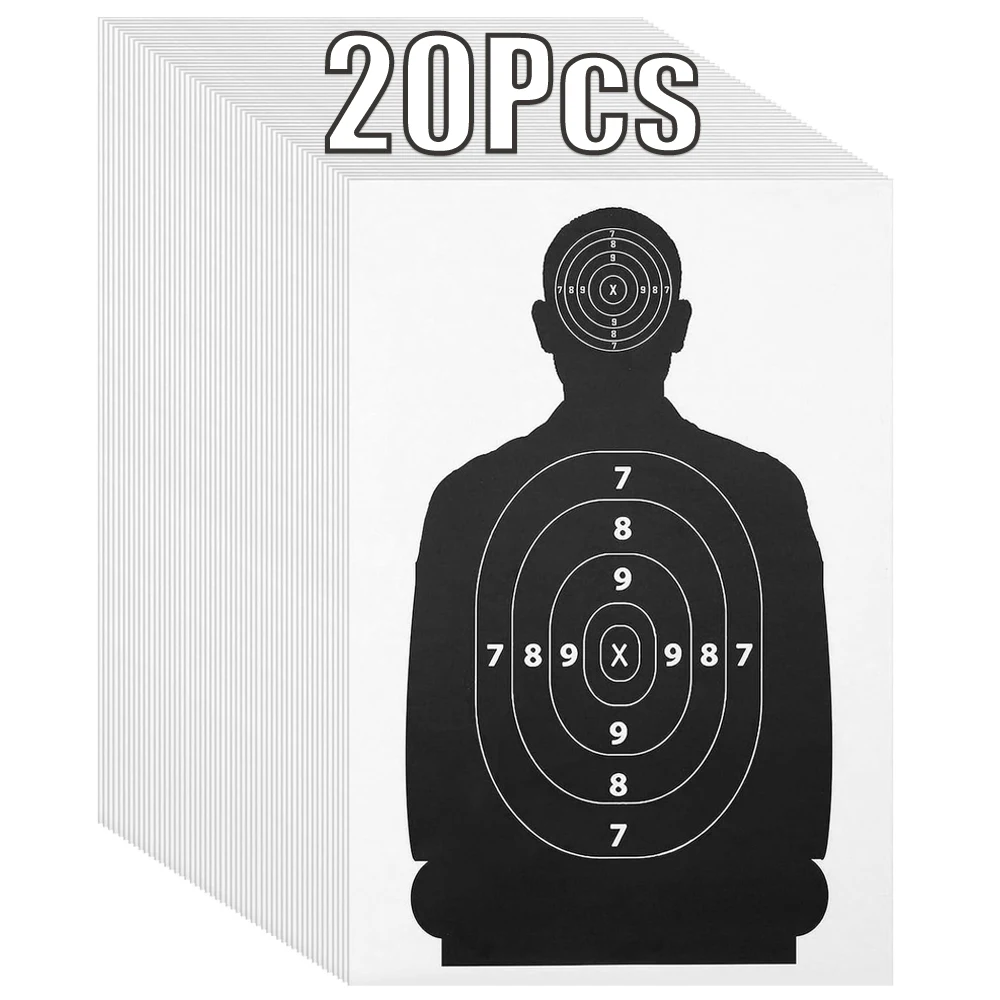 Dianas de papel para tiro al blanco, estilo silueta, airsoft campo - imagen 3