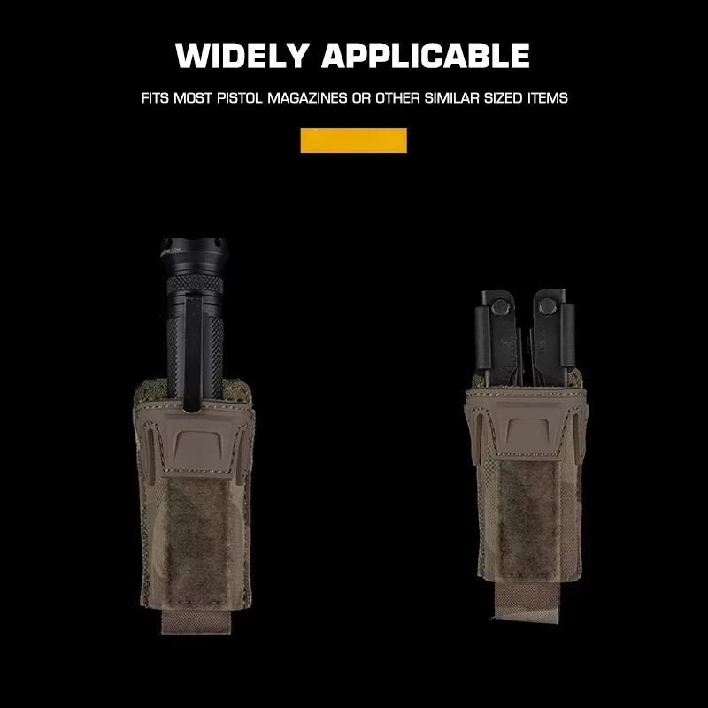 Bolsa táctica de cargador airsoft camuflaje con solapa liberación rápida - imagen 5