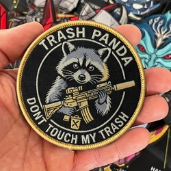 Trash Panda parche táctico con velcro bordado no tires basura