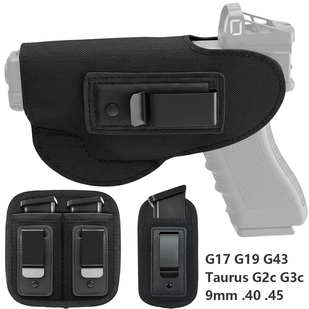Funda IWB táctica oculta para pistola y cargador con clip cinturón - imagen 4