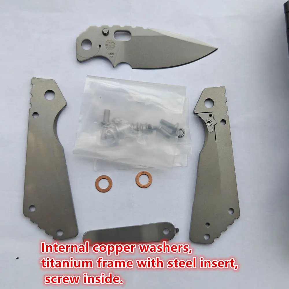JUFULE Mick Strider cuchillo plegable EDC acero titanio para campamento - imagen 4