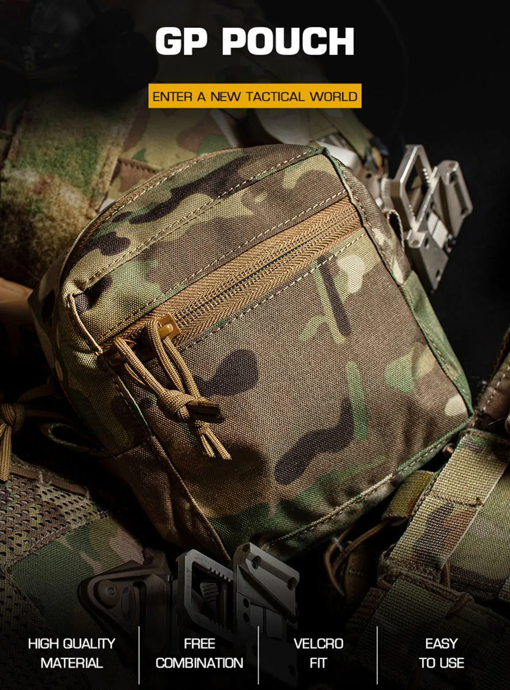 Bolsa táctica MOLLE en diferentes colores