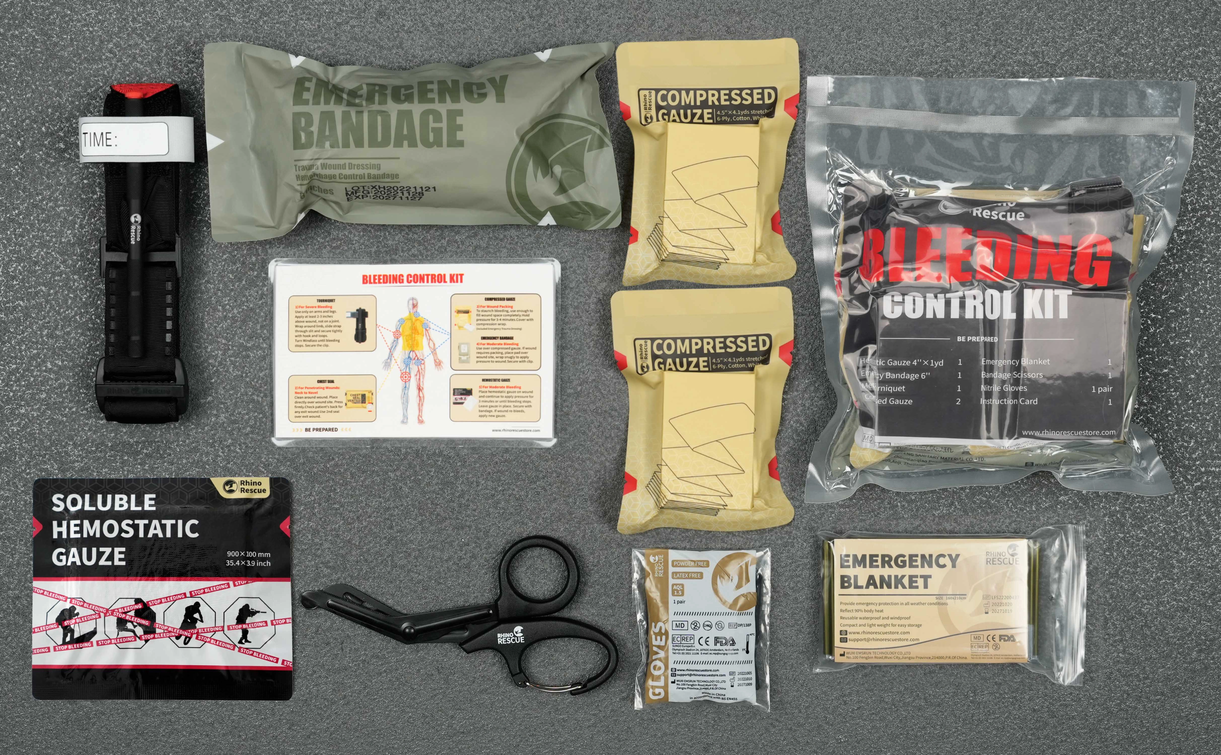 Gasa hemostática RHINO RESCUE desplegada