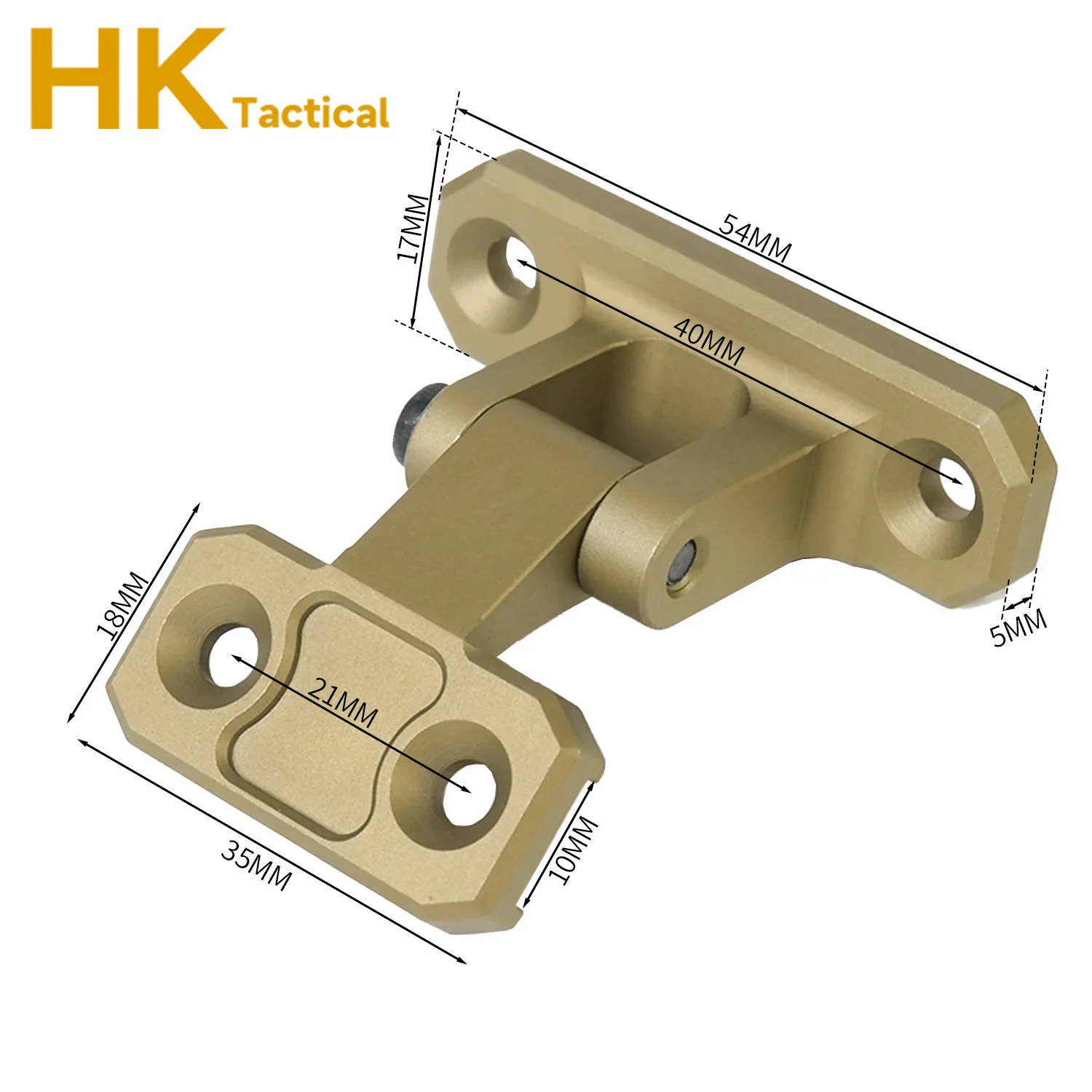 Soporte táctico abatible linterna PLH-V2 riel Picatinny MLOK
