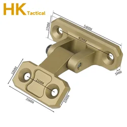 Soporte táctico abatible linterna PLH-V2 riel Picatinny MLOK