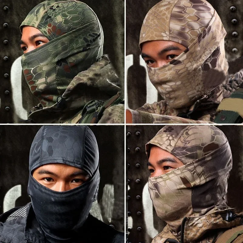 Braga de cuello camuflaje secado rápido malla táctica para moto - imagen 4