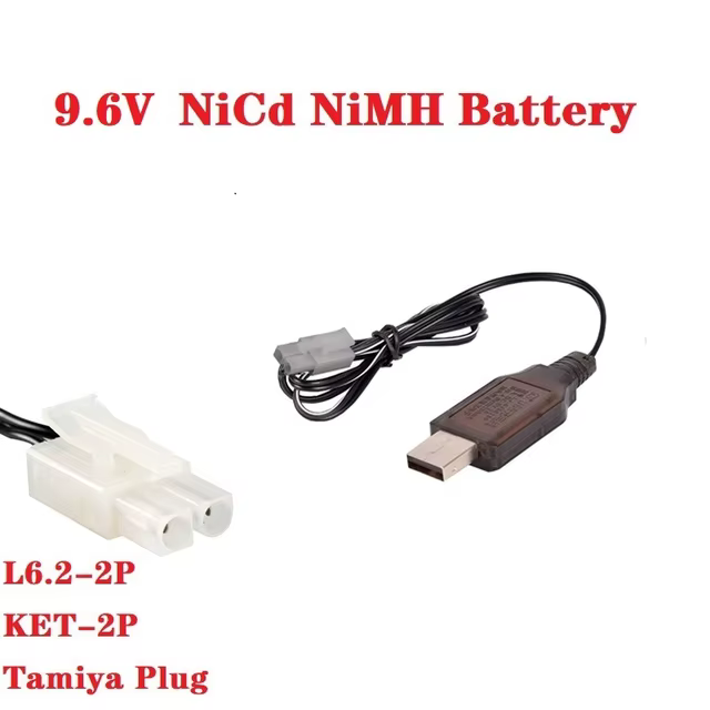 Batería NiMH recargable por USB para tanque radiocontrol - imagen 4