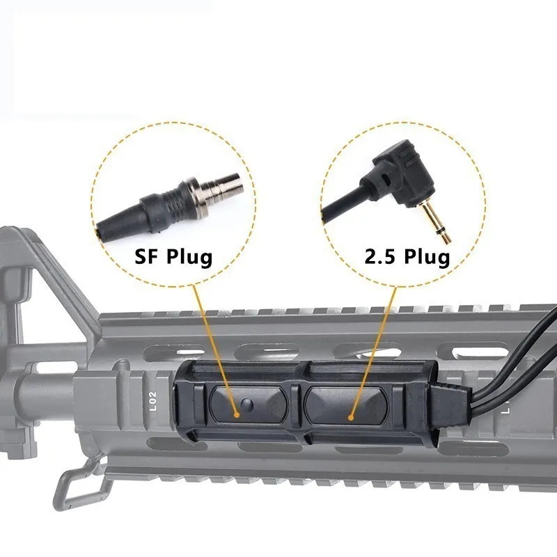 Interruptor de presión dual para linterna táctica y láser PEQ/DBAL/OGL - imagen 3