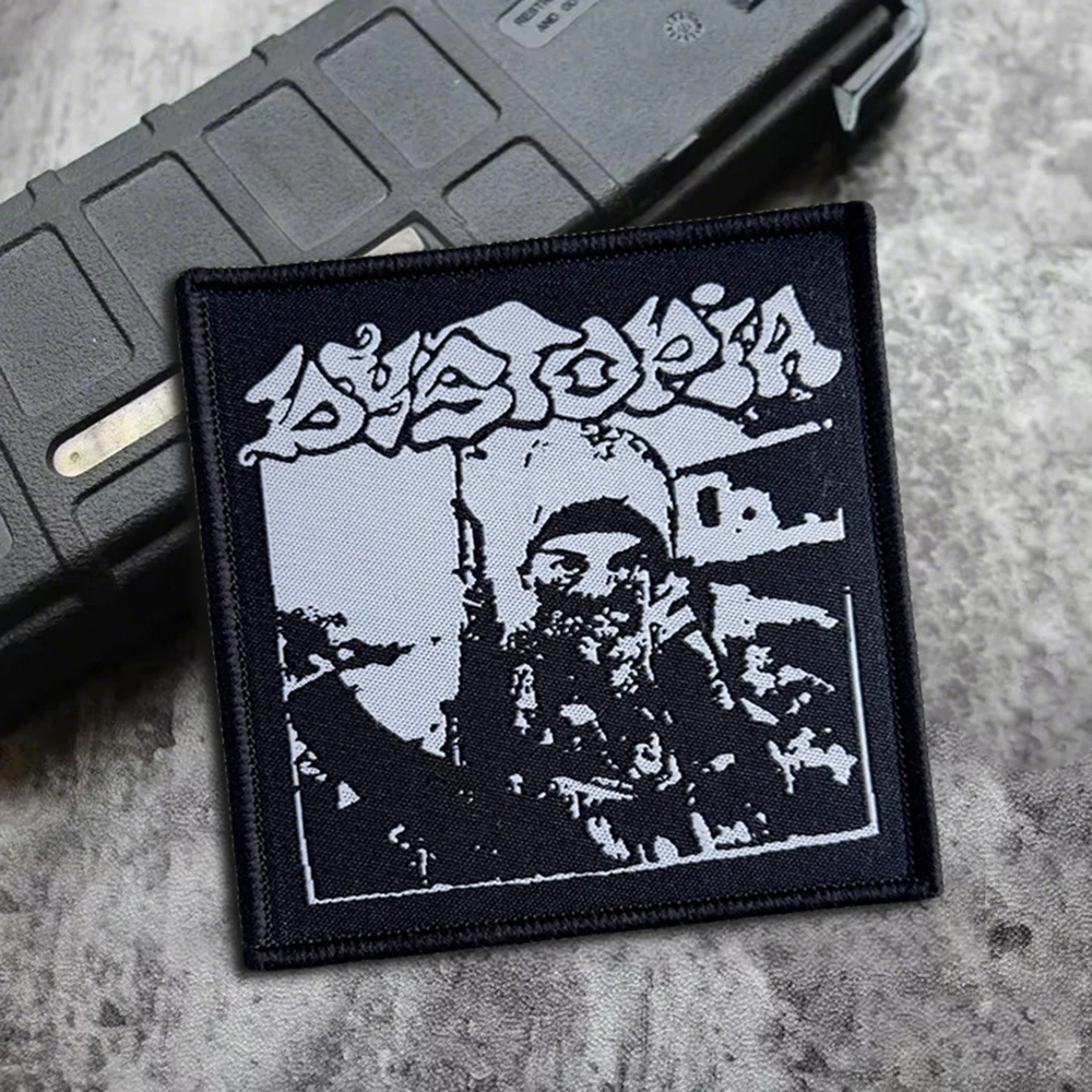 Parche táctico velcro Morale Dystopia Punk Rock para mochila y casco - imagen 5