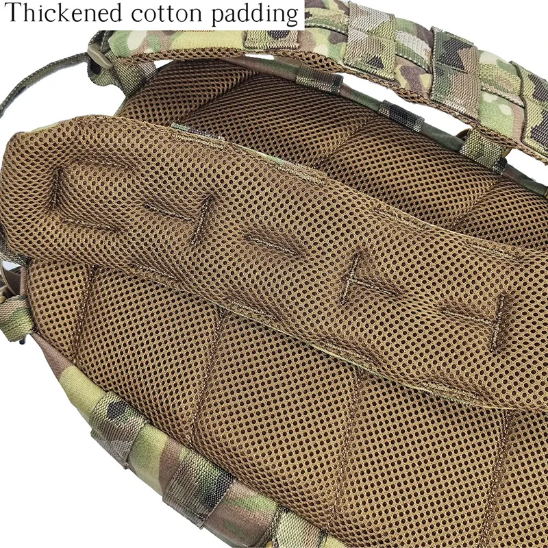 Mochila táctica de nailon 500D con soporte para casco y bolsa de agua