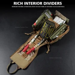 Kit primeros auxilios MOLLE – Bolsa táctica para cinturón o chaleco