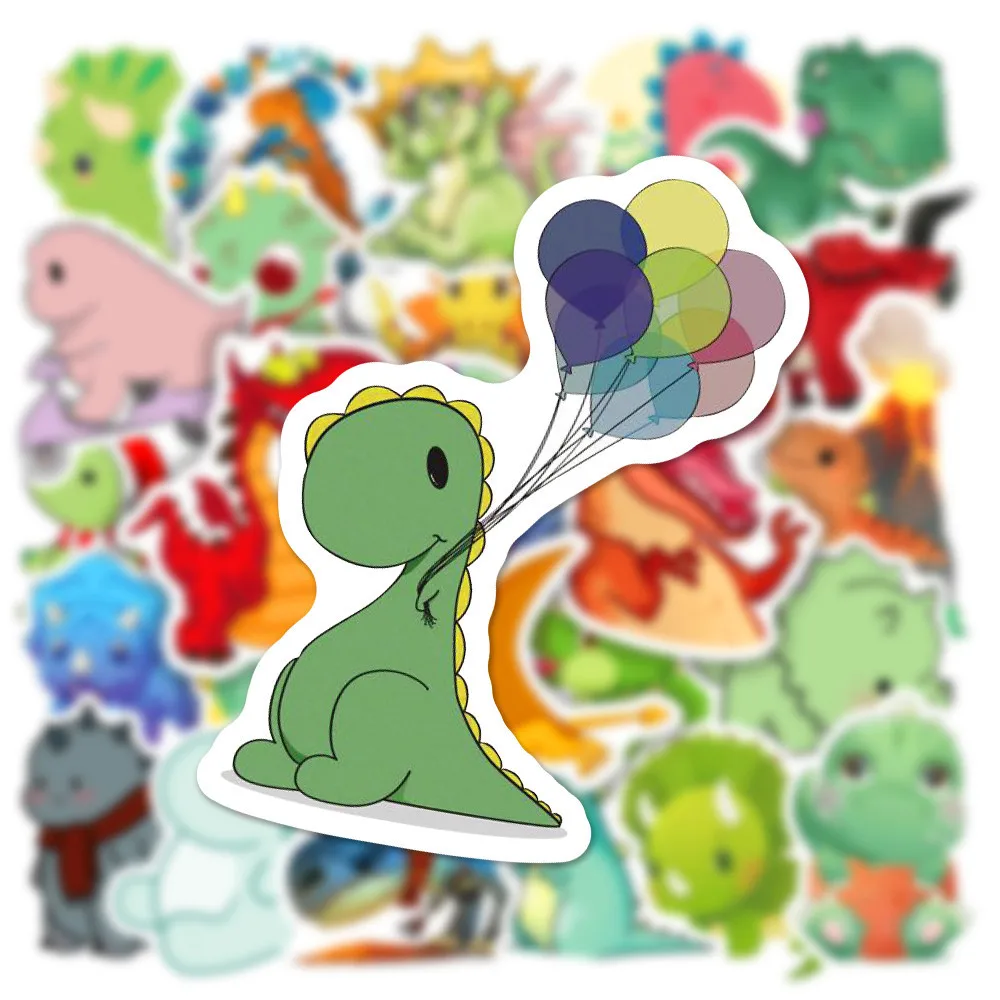 Pegatinas de dinosaurios para niños - Impermeables para cuadernos - imagen 2