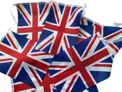 Banderines SKY FLAG, Bandera del Reino Unido 14x21 cm – Set Fiestas y Decoración