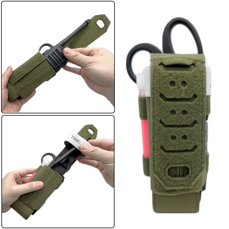 Bolsa torniquete táctico con soporte tijeras médicas y accesorio caza - imagen 2