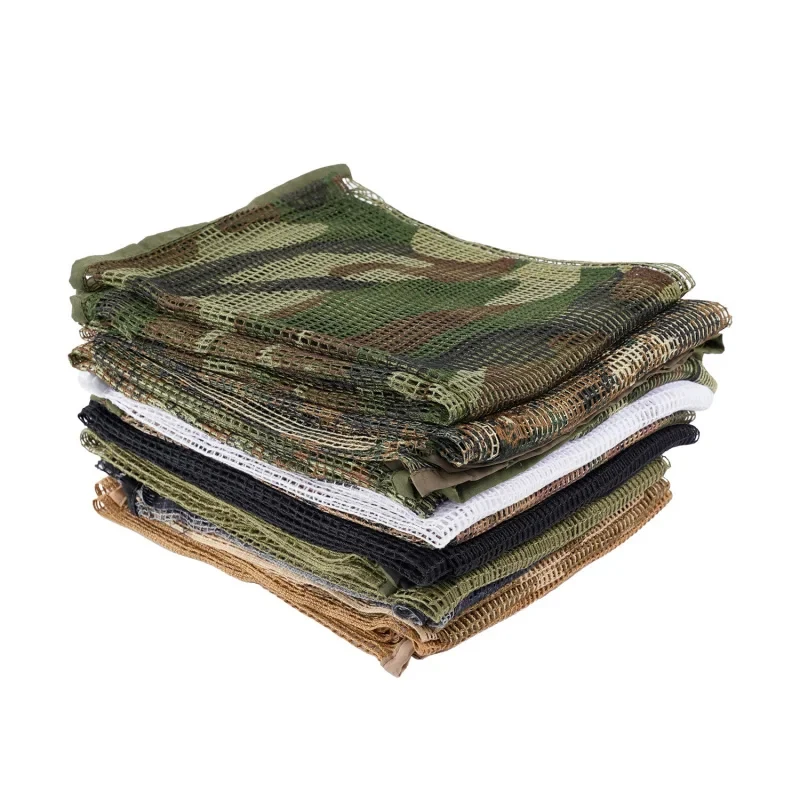 Velo camuflaje mosquitera transpirable para cara y cabeza táctica