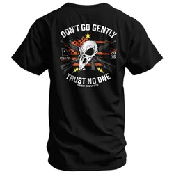 Camiseta táctica hombre Trust No One Combat Iron de algodón