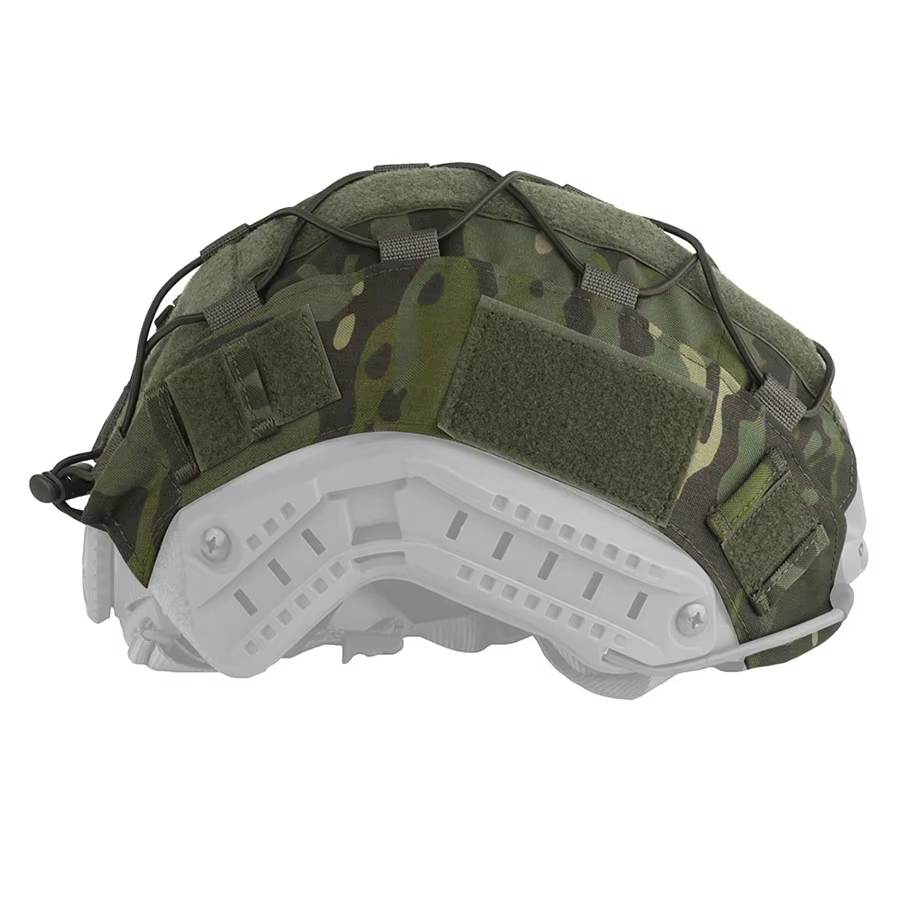 Funda cubre casco Airsoft elástica con cordón – táctica modular
