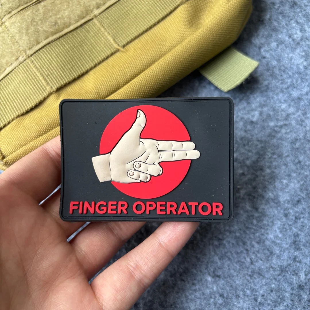 Parche táctico PVC 3D operador con gancho y bucle, brazalete - imagen 5