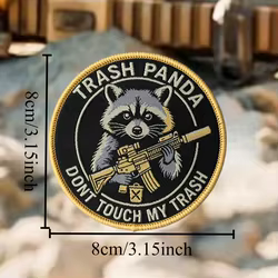 Parche moral táctico Panda No toques mi basura con Velcro