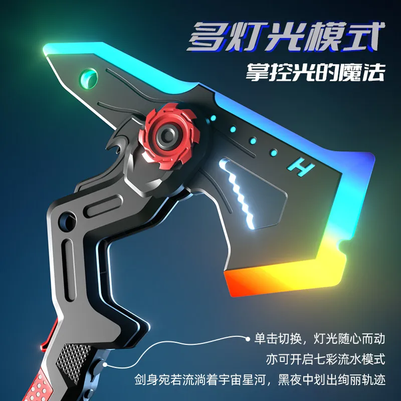 Katana luminosa deformable con efecto de humo para cosplay - imagen 4