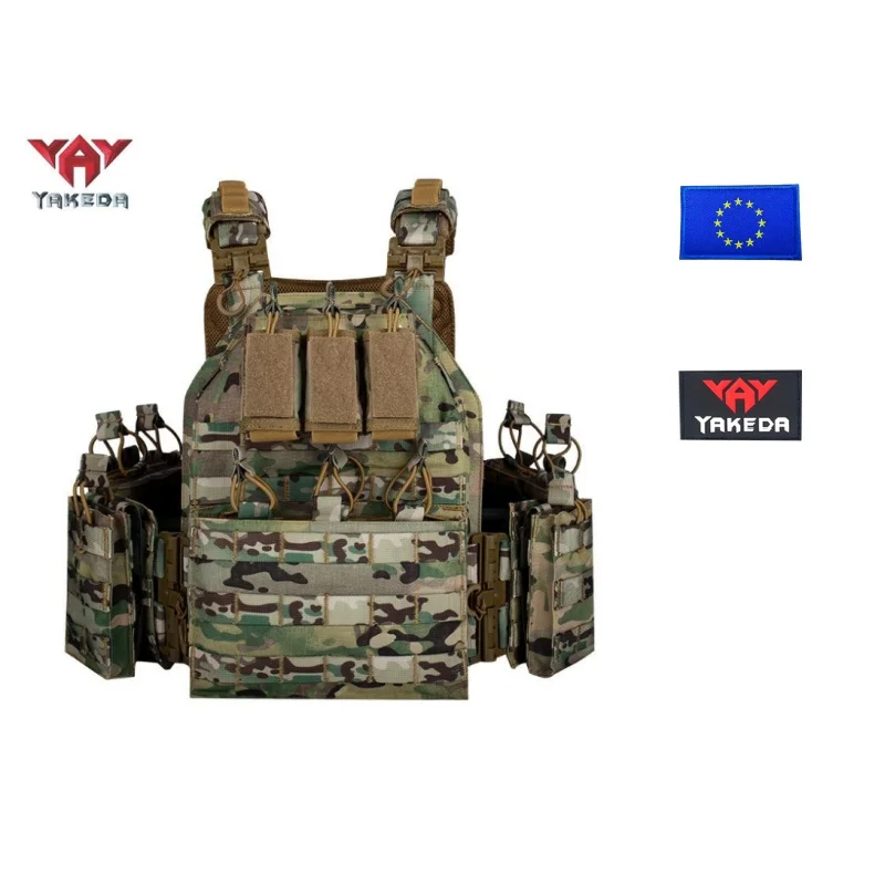 Chaleco táctico YAKEDA 1000D poliéster de liberación rápida camuflaje - imagen 3