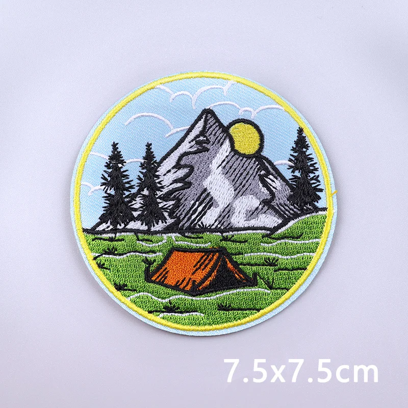 Parche termoadhesivo bordado camping al aire libre, fusible - imagen 5
