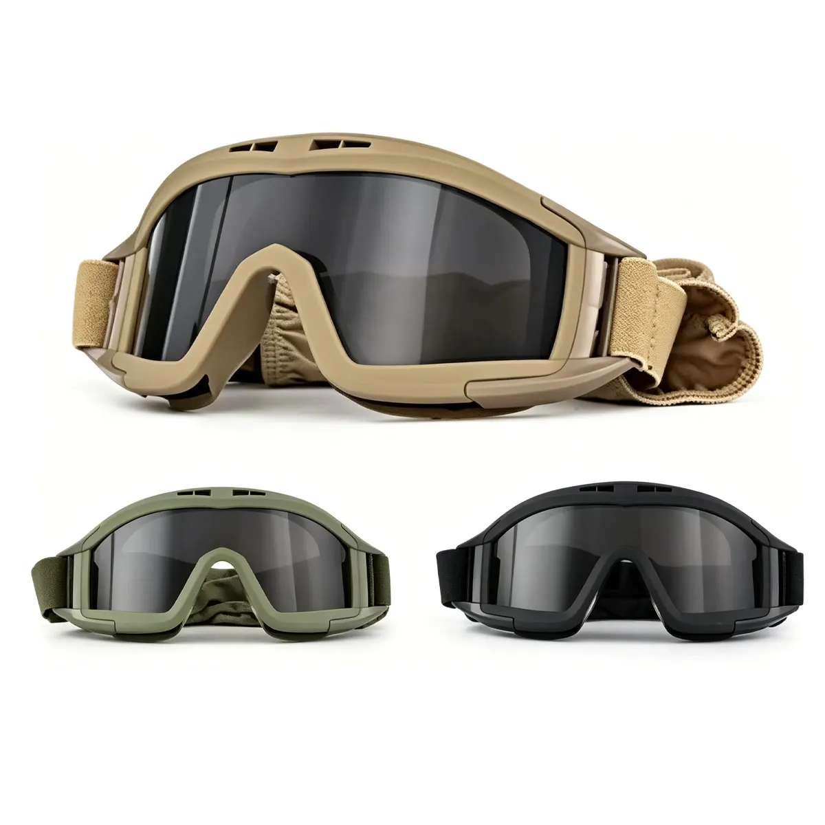 Gafas tácticas protección antipolvo antivaho para airsoft y paintball - imagen 4
