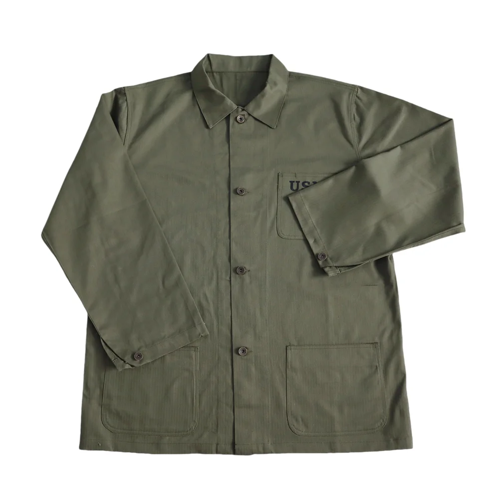 Chaqueta táctica USMC HBT sarga espigada vintage, outdoor - imagen 5