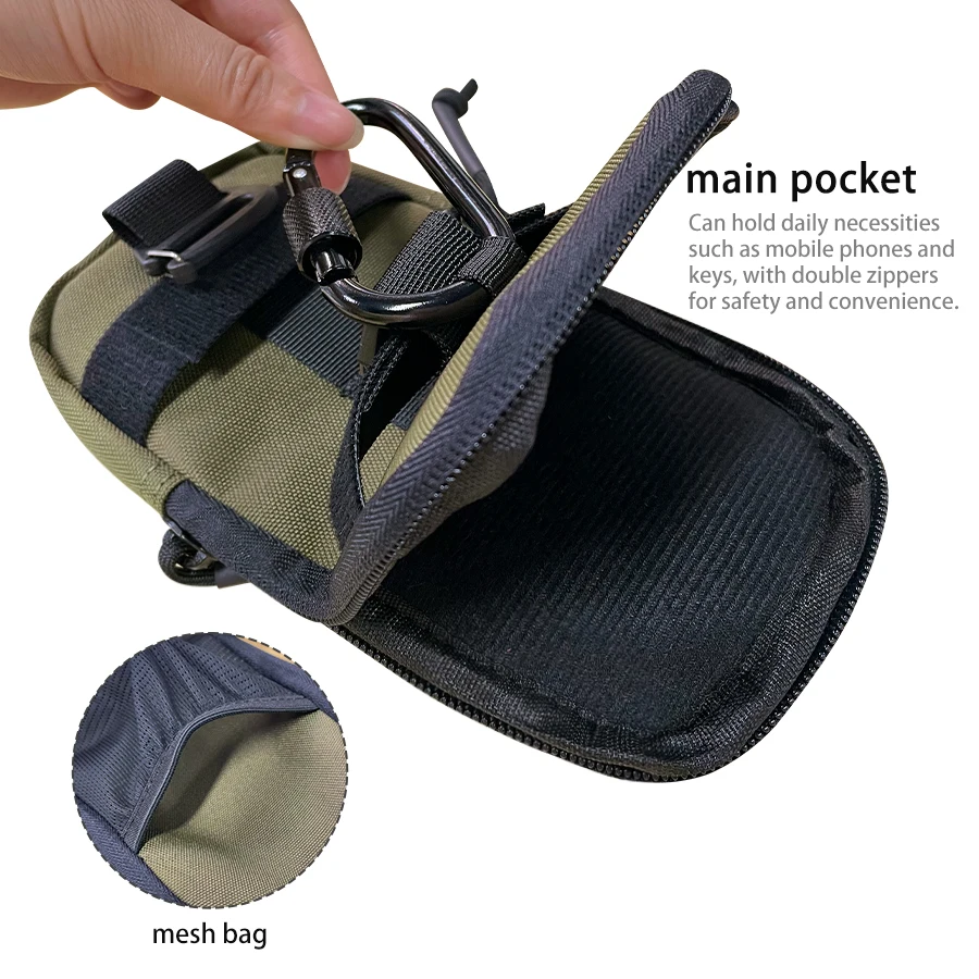 Interior de la bolsa con división para teléfono