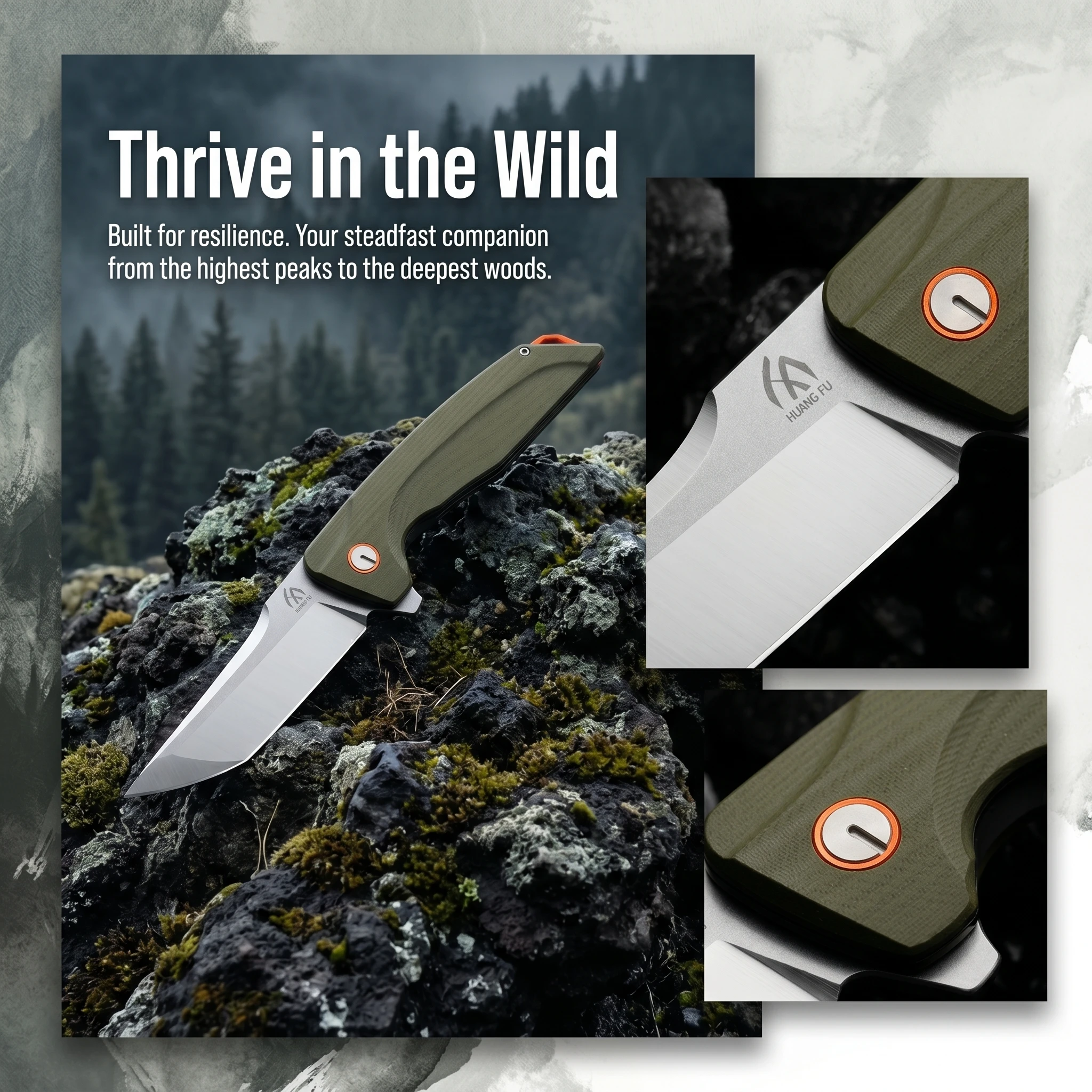 Cuchillo plegable táctico multifunción para exteriores y regalo
