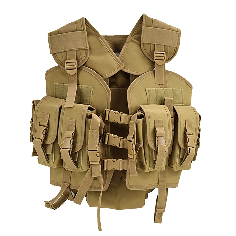 Chaleco táctico camuflaje con bolsa de agua - Airsoft y al aire libre